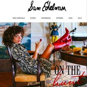 Sam Edelman Raakel Croc-embossed Block Heel